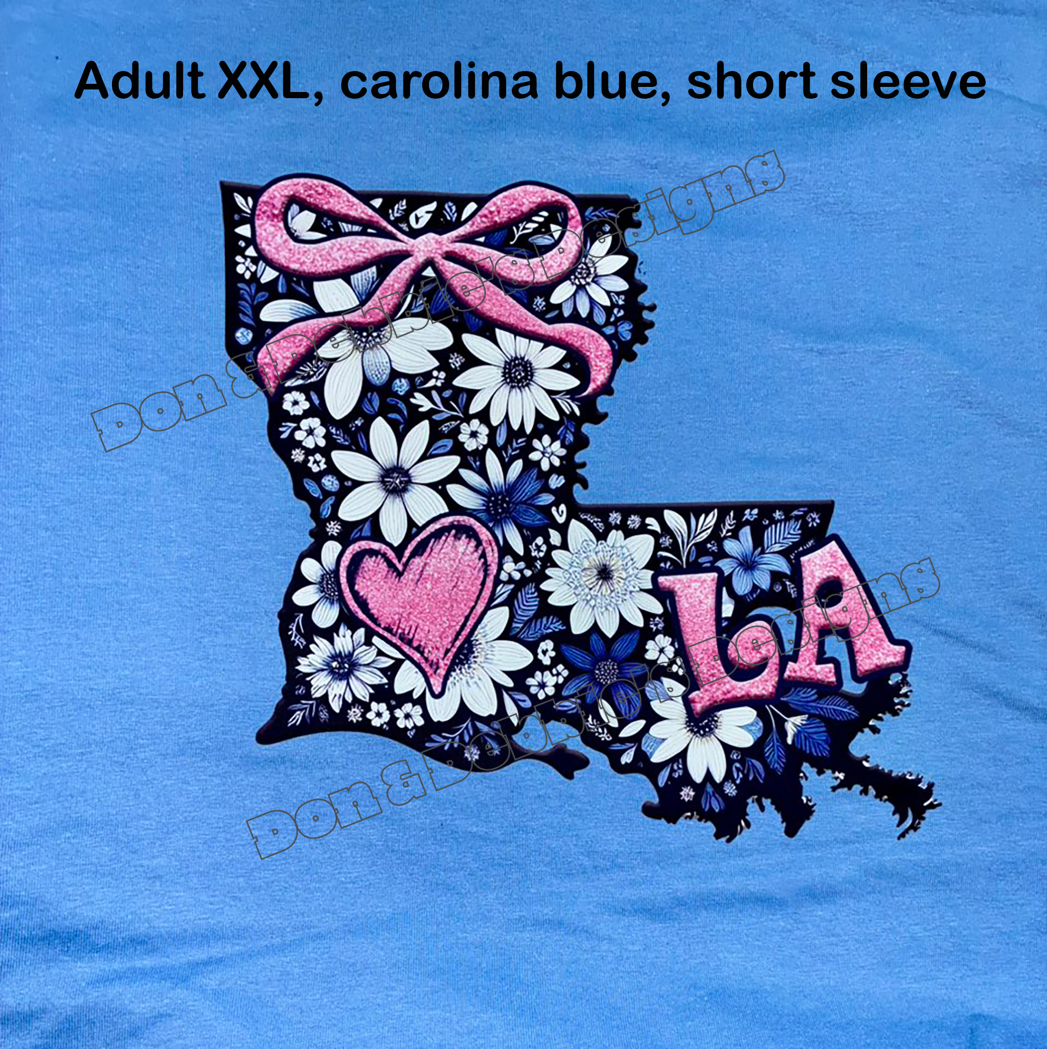 💙 Louisiana Floral State Tee 🌸💗 | Unisex Gildan T-Shirt