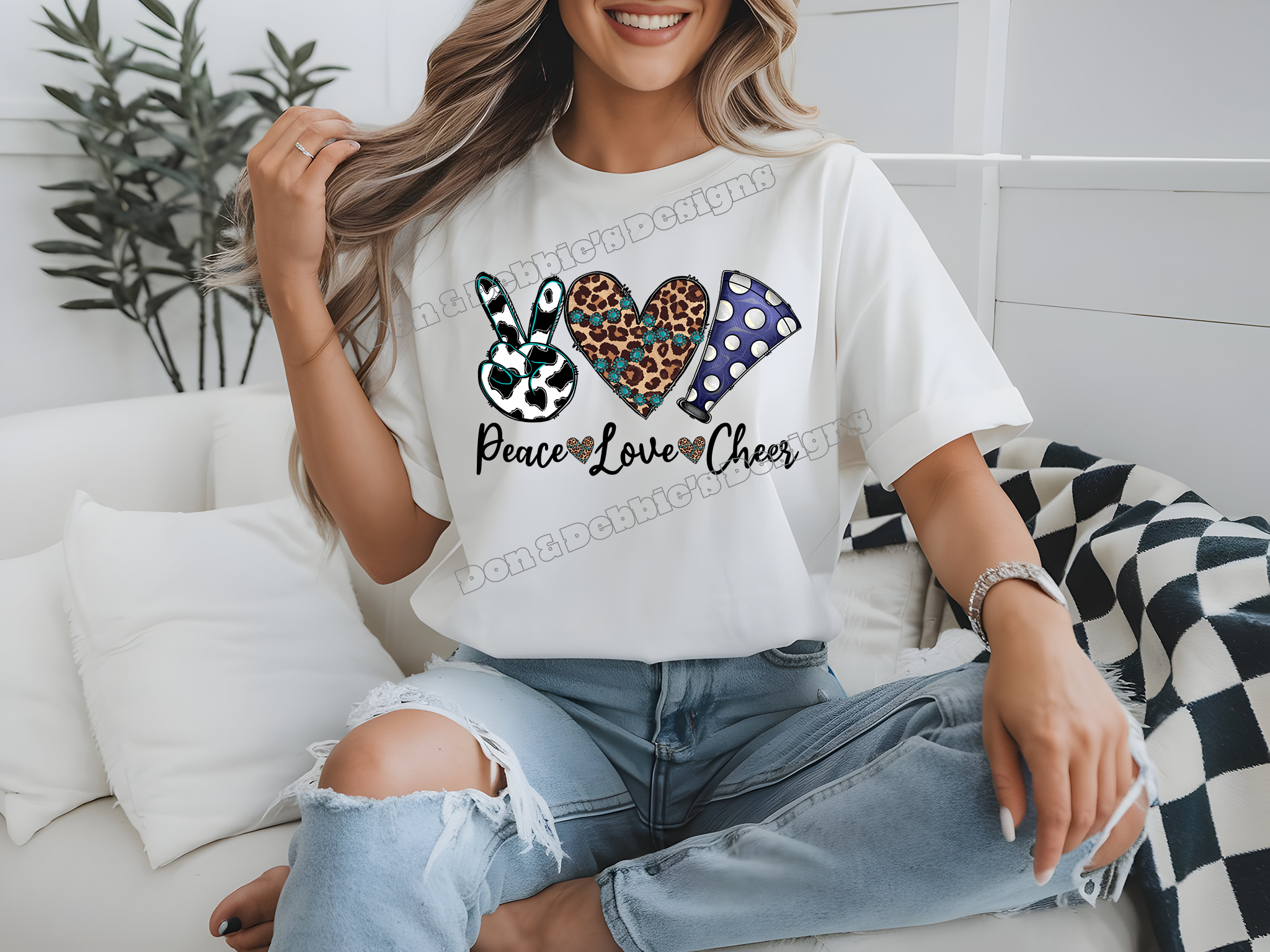 📣 Peace Love Cheer Tee 📣