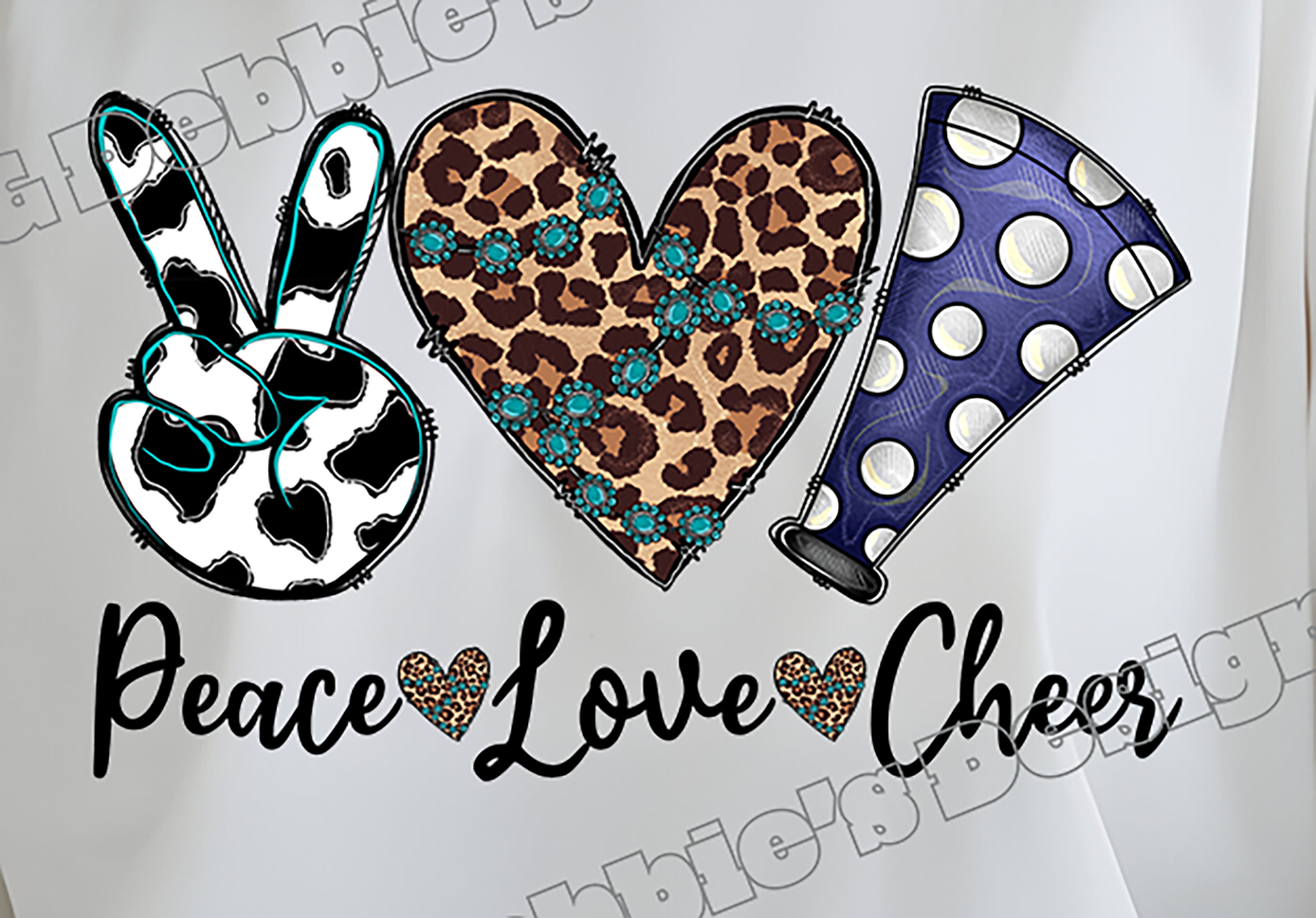 📣 Peace Love Cheer Tee 📣