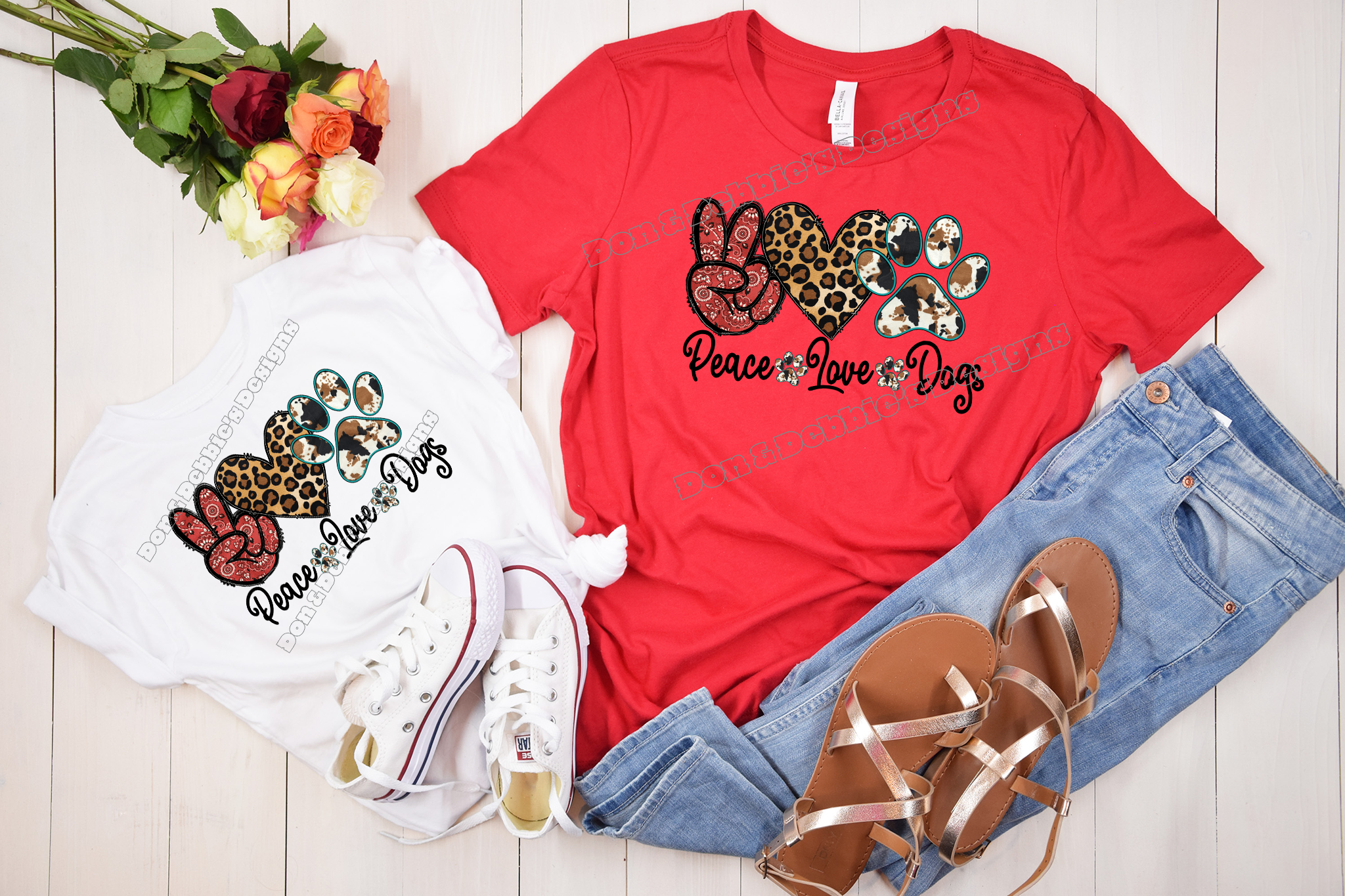 🐾 Peace Love Dogs Tshirt ❤️