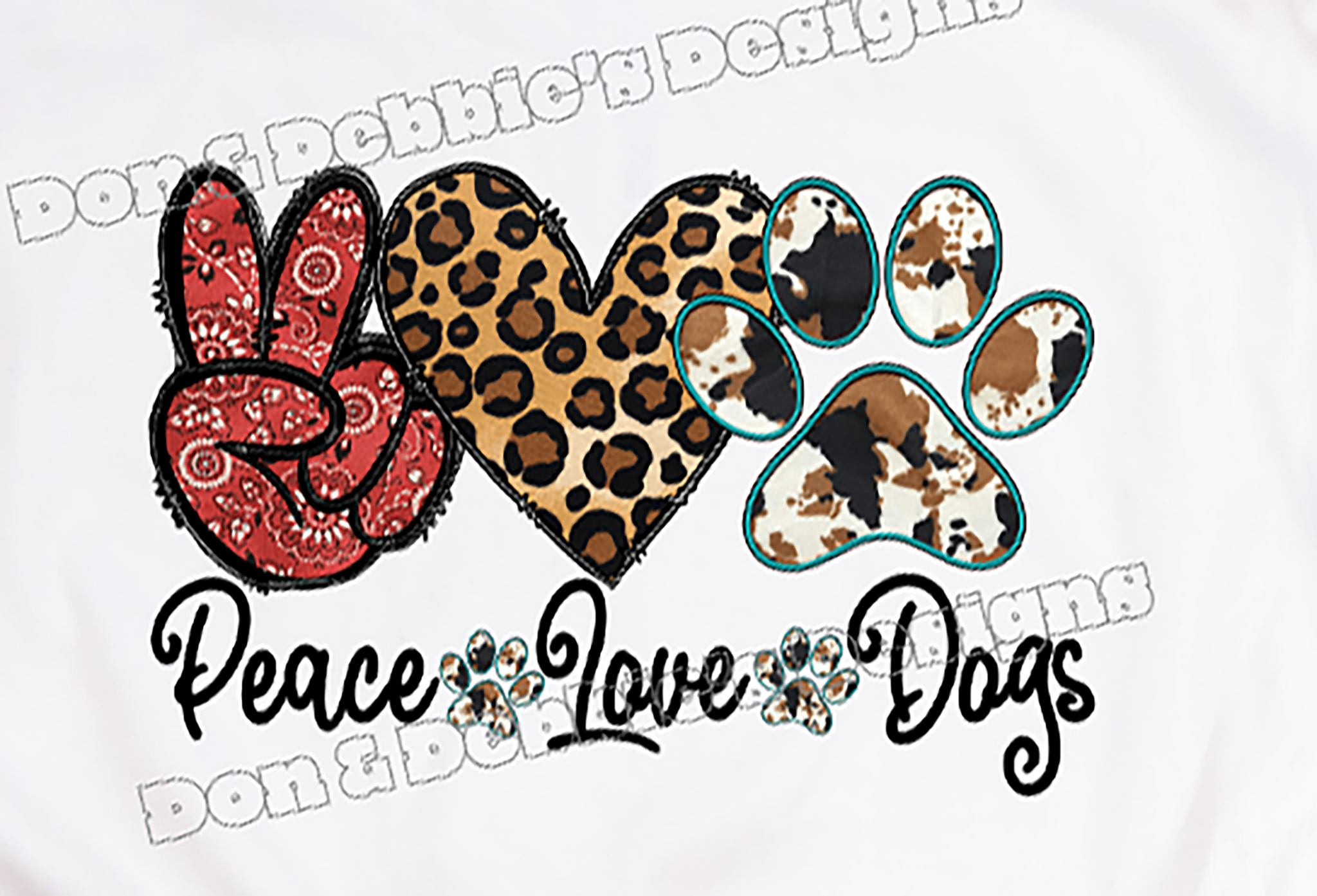 🐾 Peace Love Dogs Tshirt ❤️