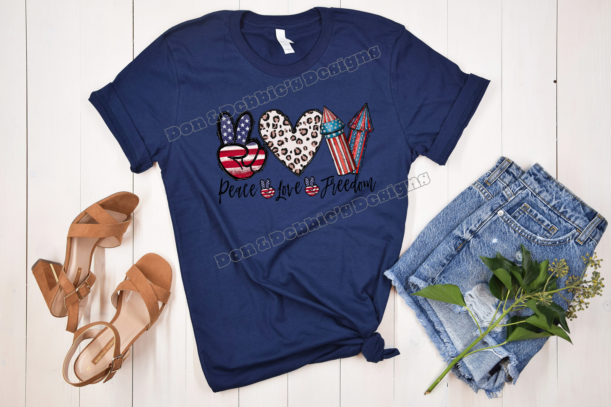 Peace Love Freedom Tee🎆