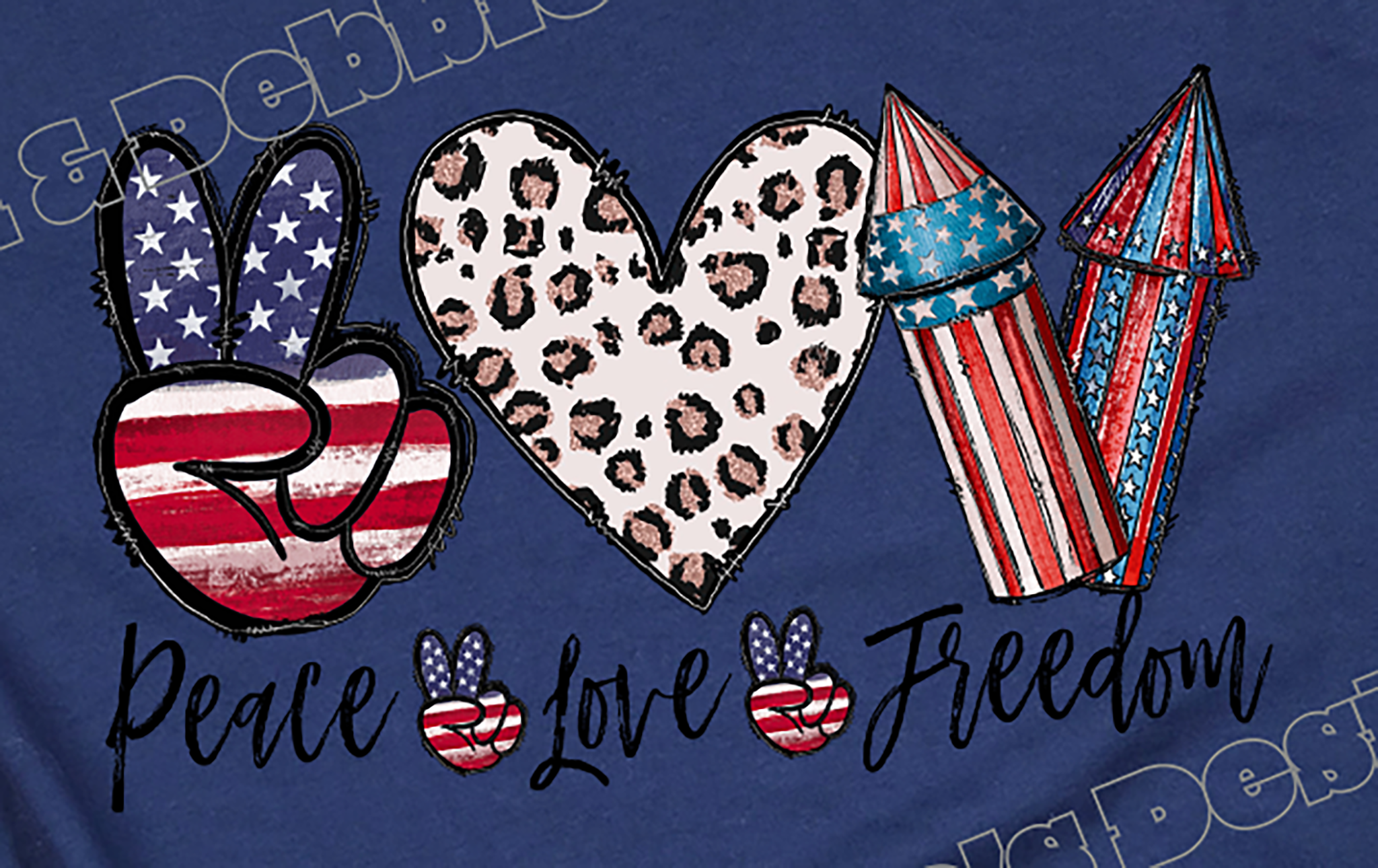 Peace Love Freedom Tee🎆