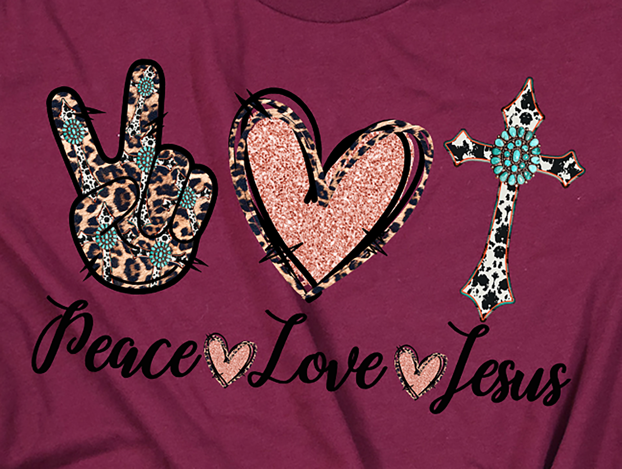 ✝️ Peace Love Jesus Tshirt ❤️