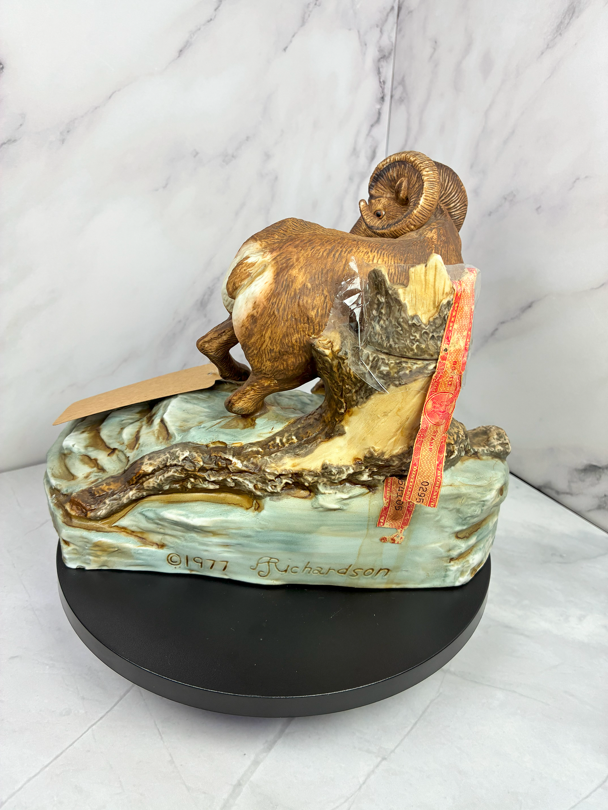 🖤 Rare Vintage 1977 James B. Beam Ram Decanter – Regal China 🖤