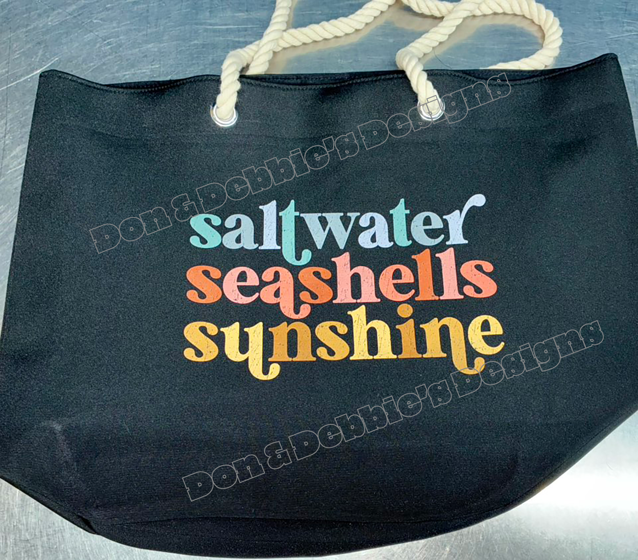 Saltwater Seashells Sunshine Jumbo Tote Bag