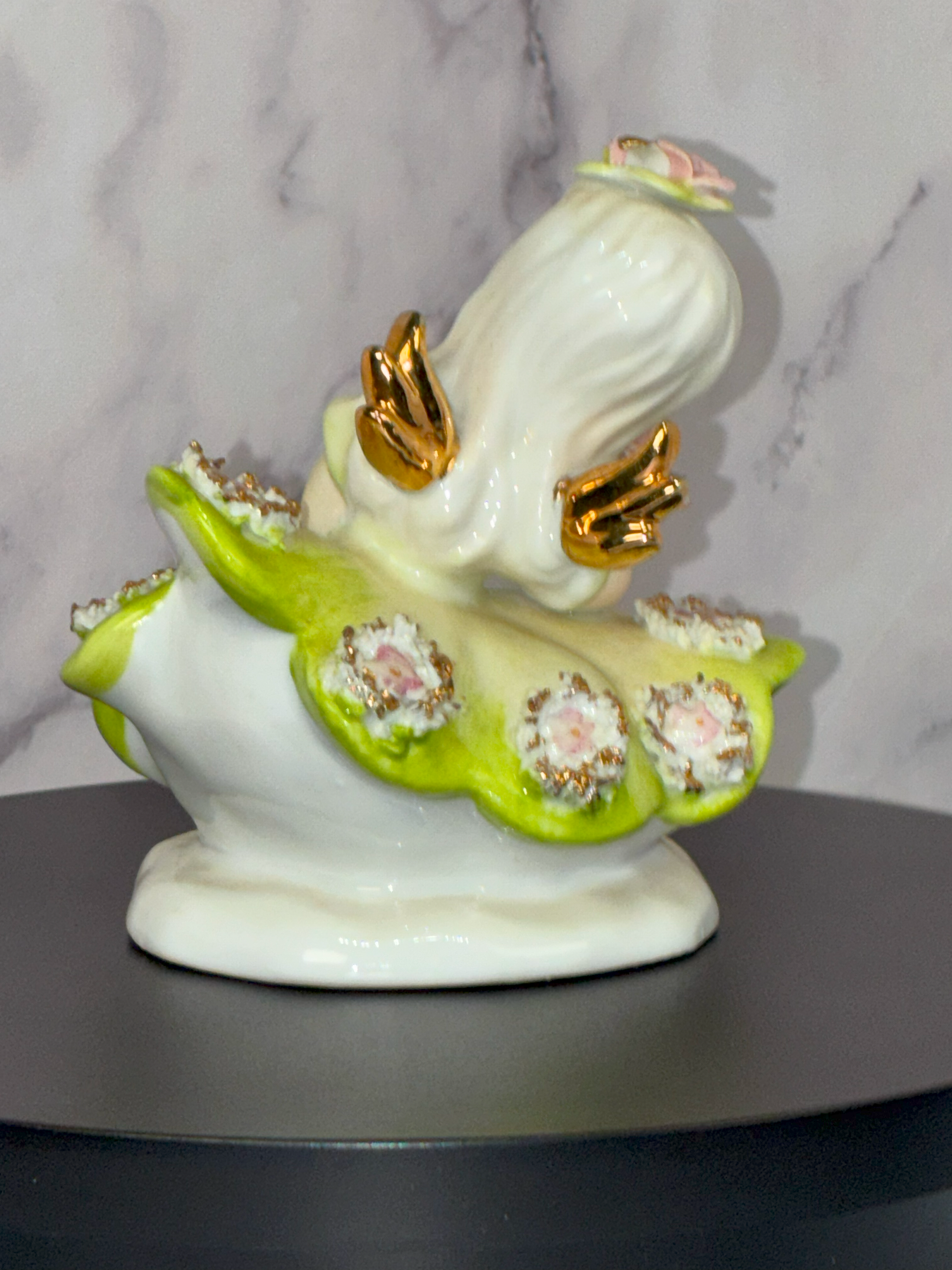 💚 Vintage "Saturday’s Child" Figurine – Lefton, c. 1950s ✨