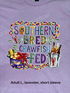 🦞 Southern Bred, Crawfish Fed Tee – Adult L (Lavender) 🎭🌽