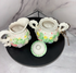 🍓 Vintage Fruit & Floral Sugar and Creamer Set – Hand-Painted Porcelain