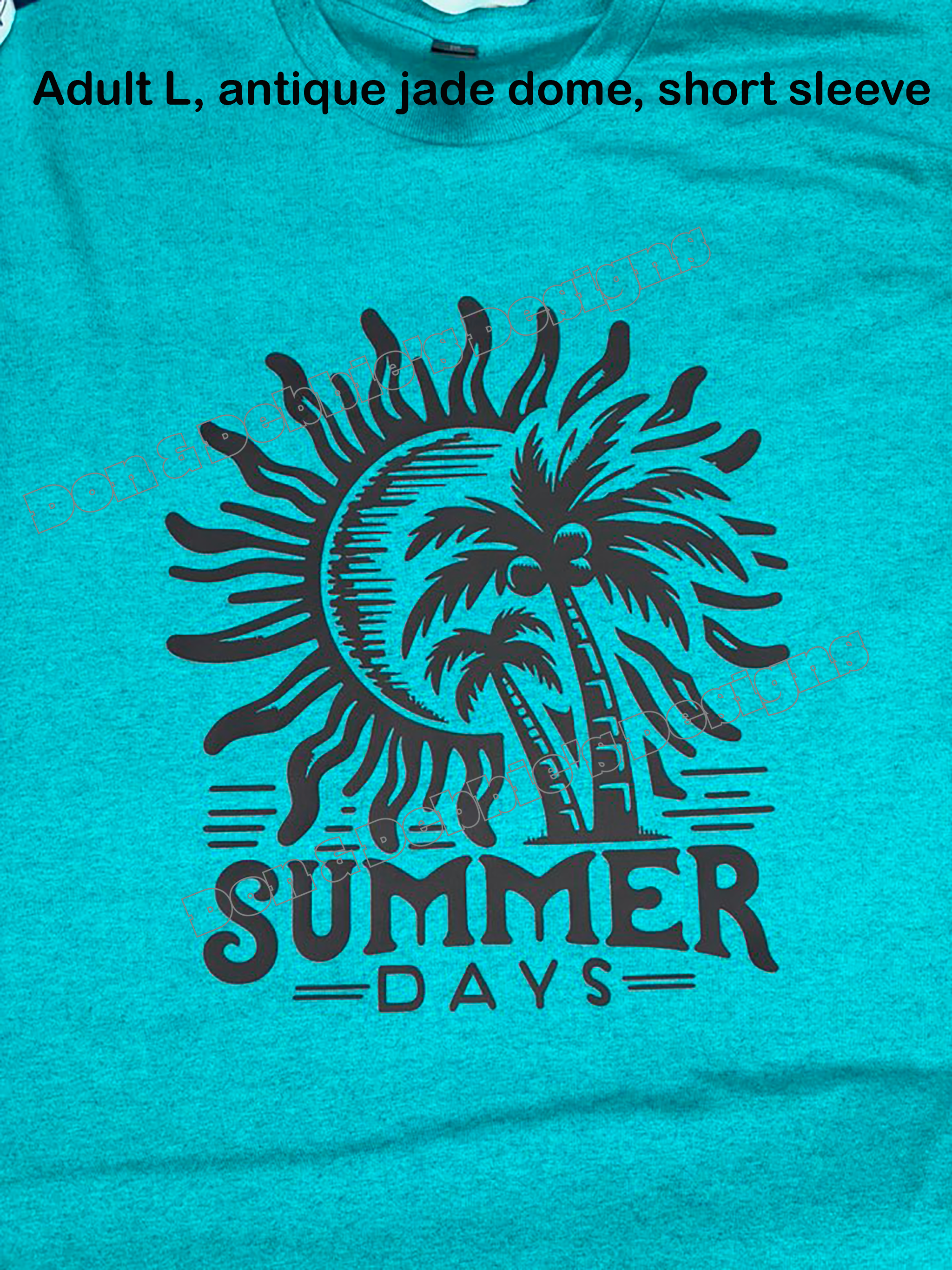 🌴☀️ Summer Days Tee – Unisex Gildan in Antique Jade Dome (L) 🌊🌞