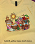 🍹 Summer Party Drinks Tee – Adult S (Yellow Haze) 🌞🌴