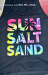 🌴 “Sun Salt Sand” Tie-Dye Tank Top – Size XXL, Black ☀️