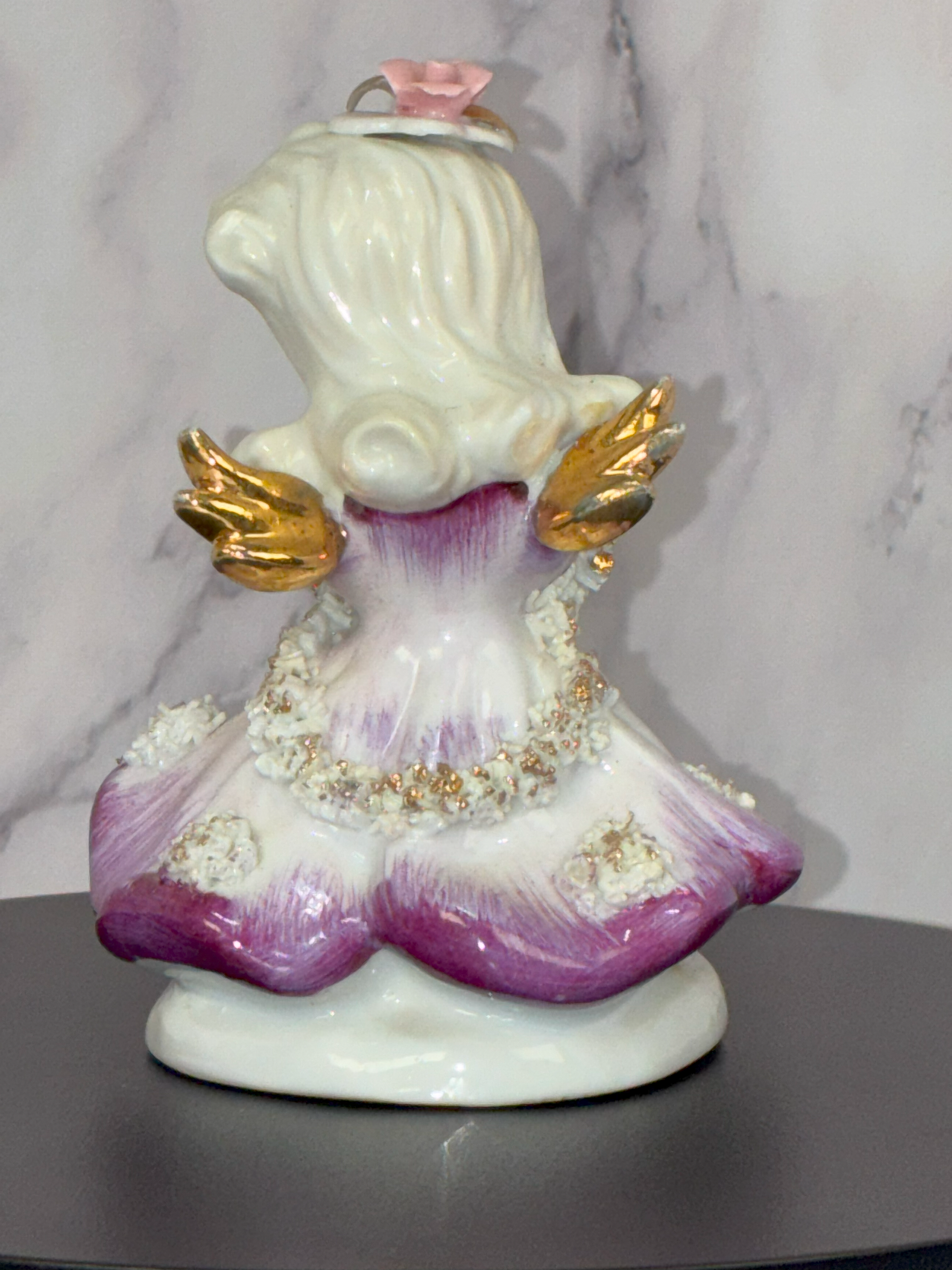 💜 Vintage "Sunday’s Child" Figurine – Lefton, c. 1950s ✨