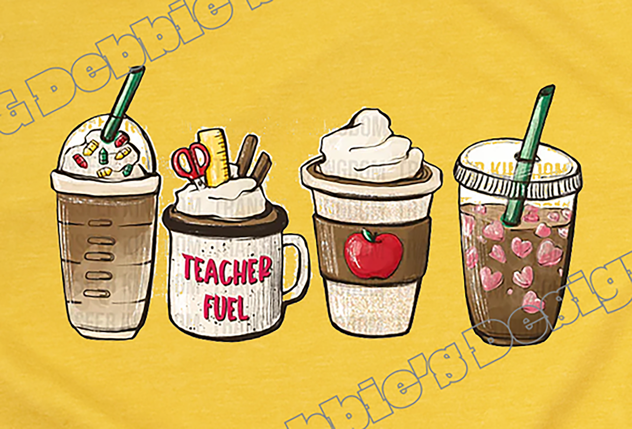 ☕ Teacher Fuel DTF T-Shirt ✏️