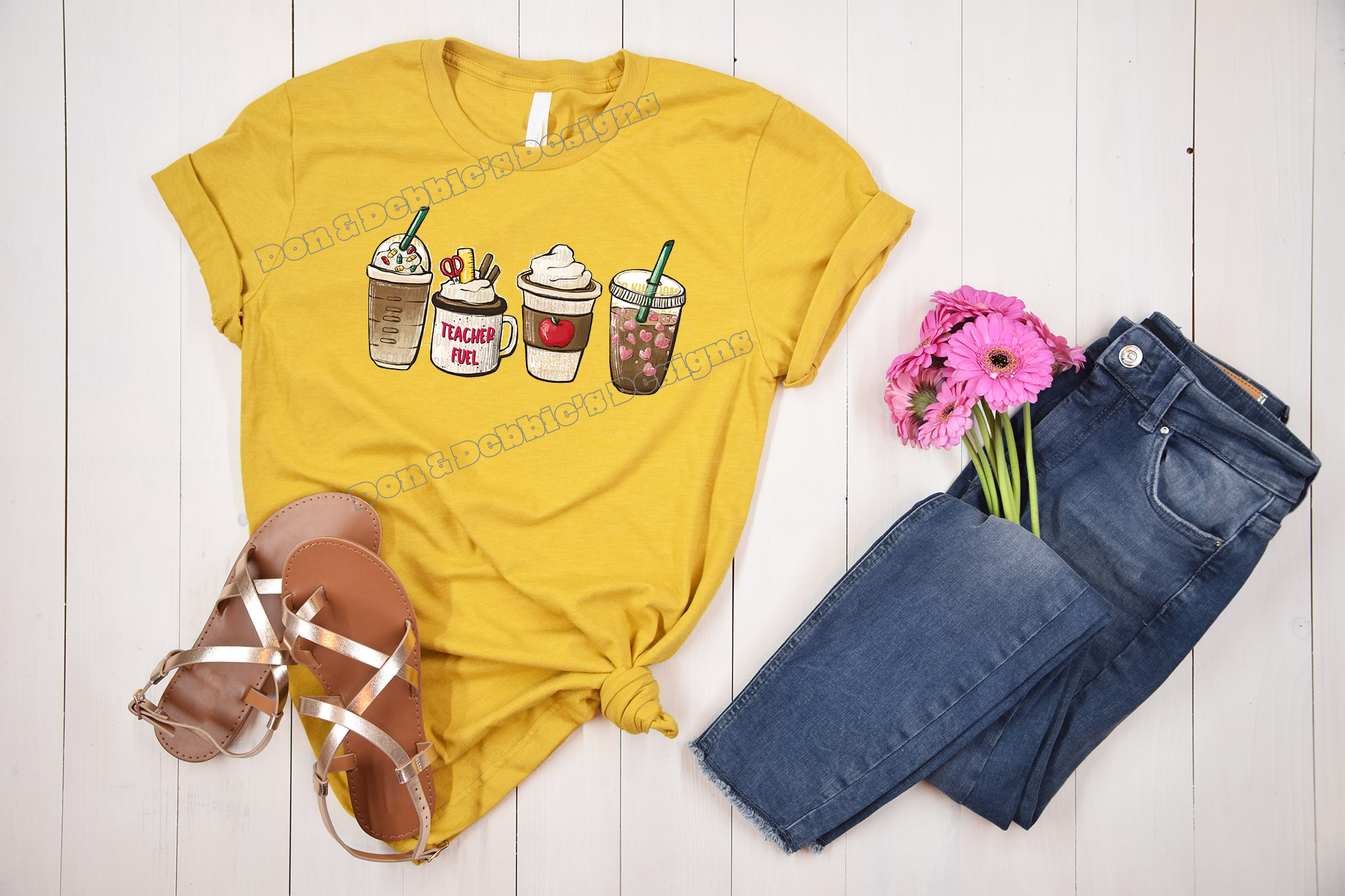 ☕ Teacher Fuel DTF T-Shirt ✏️