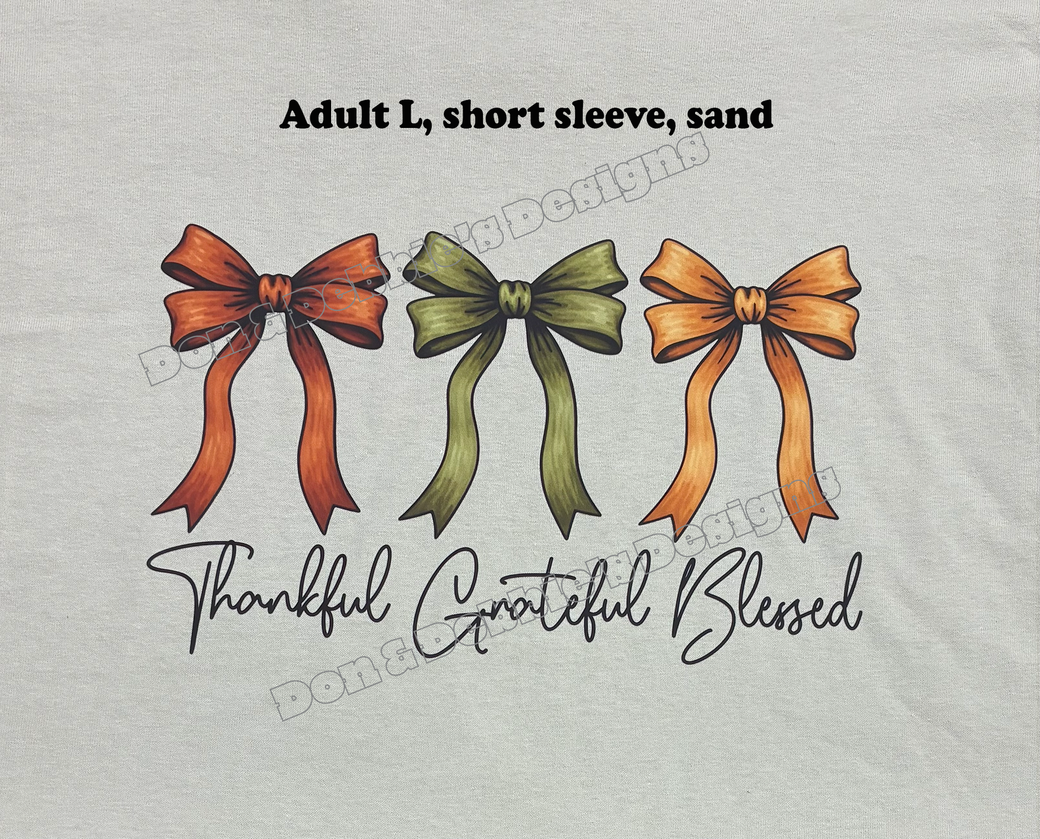 Thankful • Grateful • Blessed Tee (SIZE L)