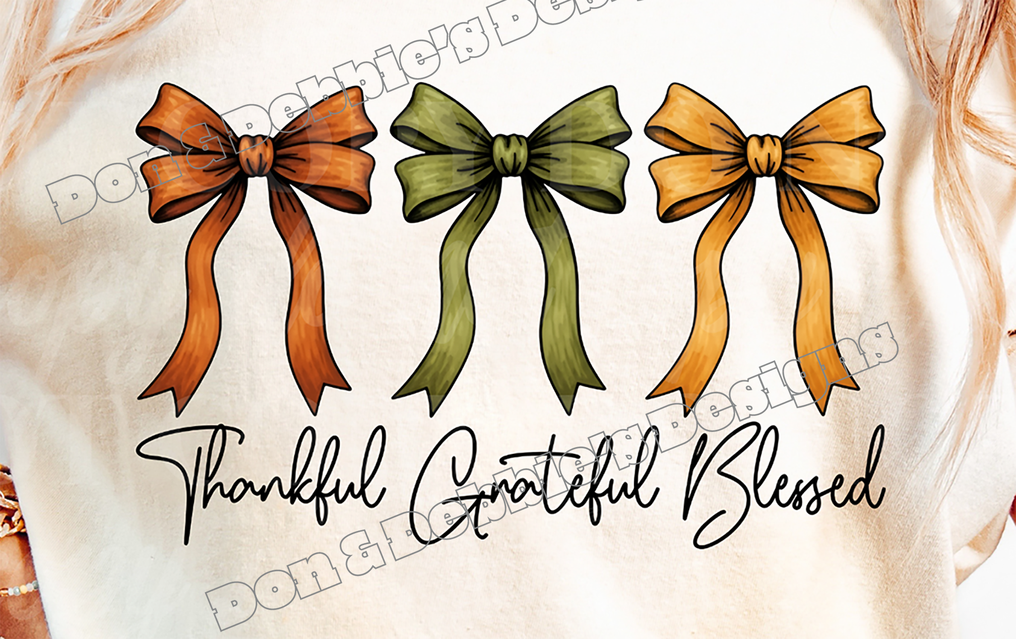 🍂 Thankful • Grateful • Blessed Tee 🙏💛
