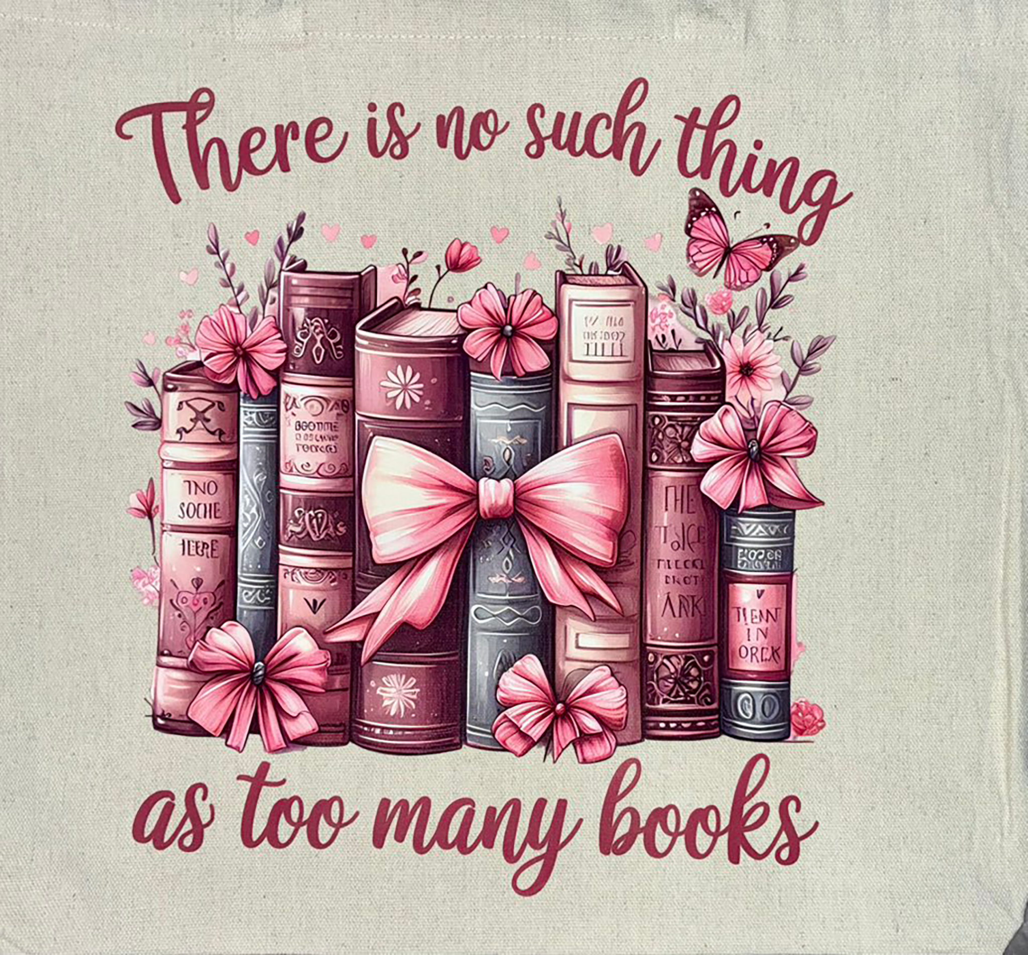 📚 "Too Many Books" Jumbo Tote Bag