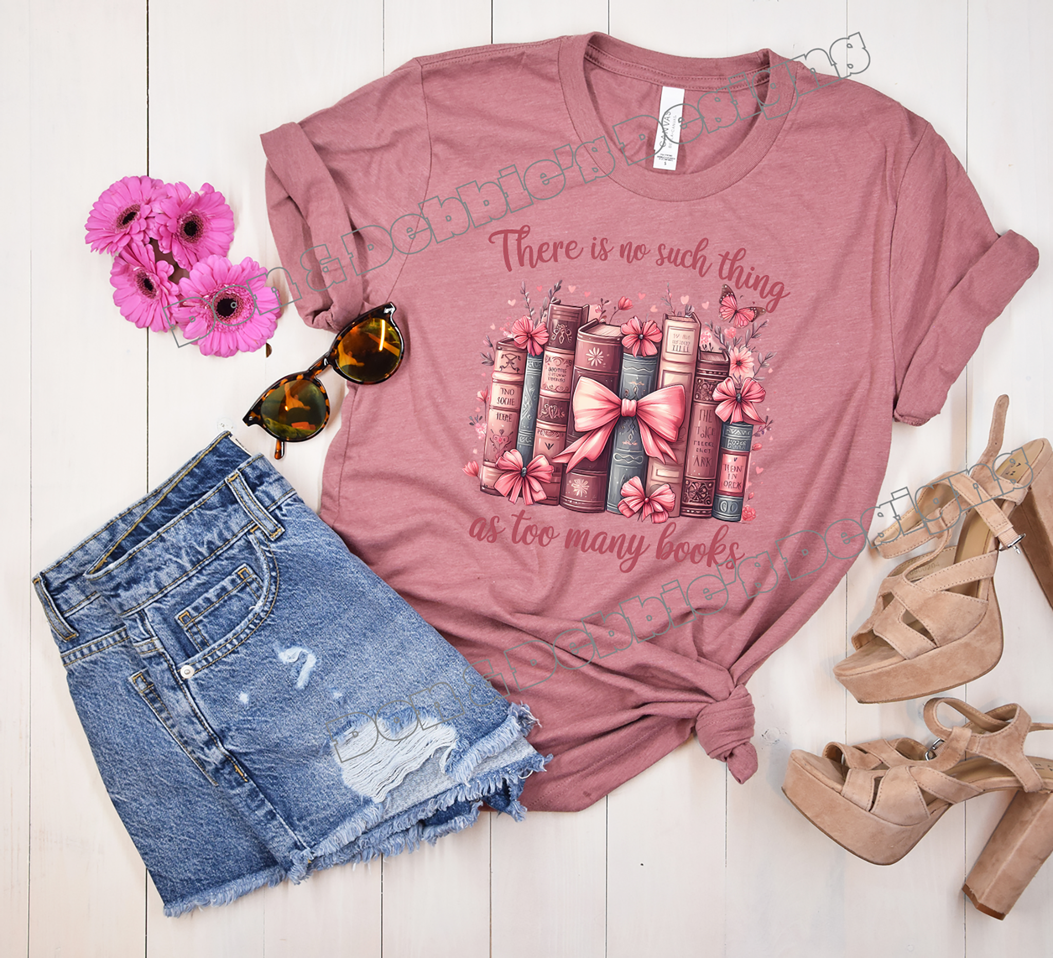 📚 There Is No Such Thing As Too Many Books Tee🌸