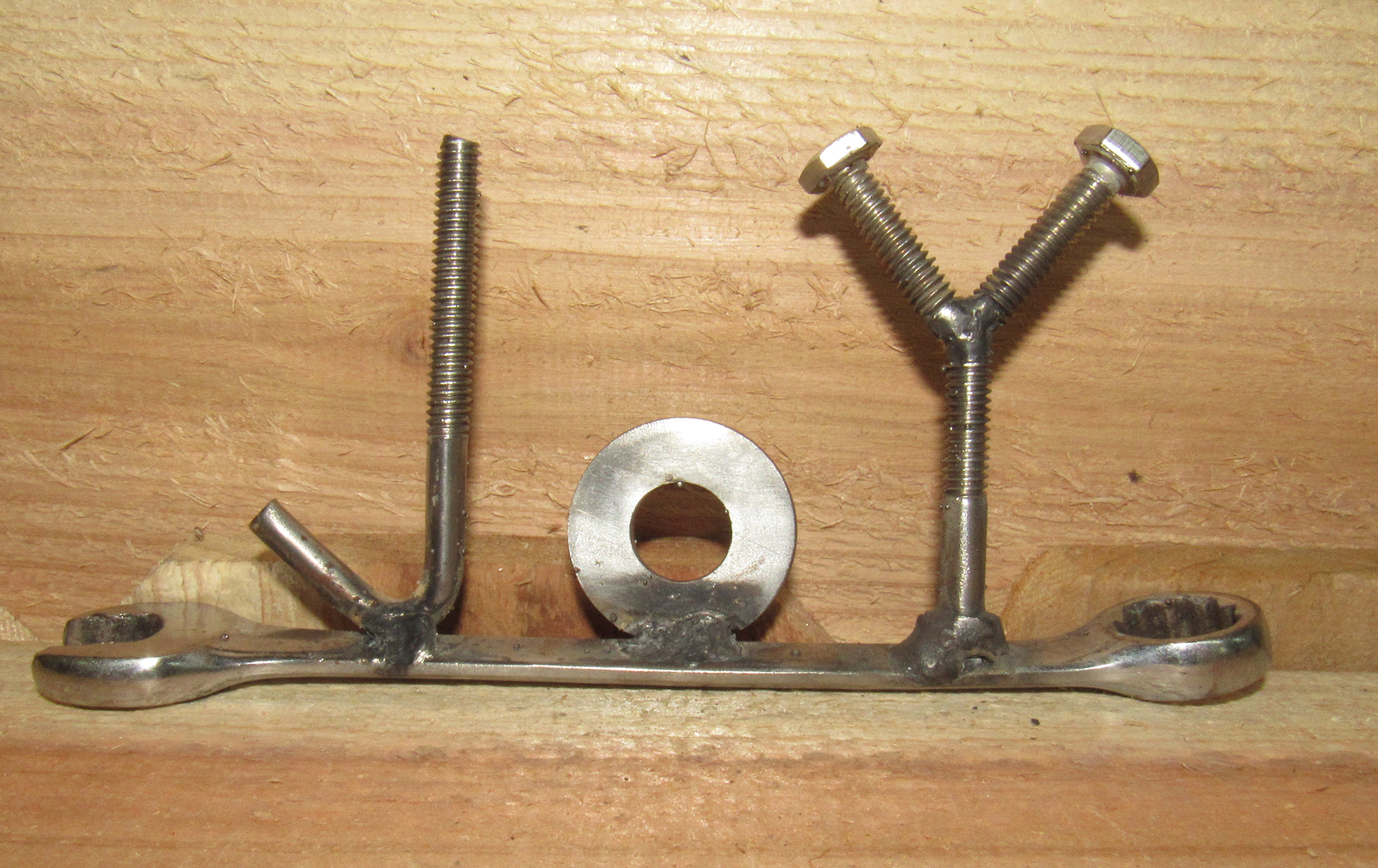 😊 "JOY" – Handmade Tool Art Sculpture 🛠️