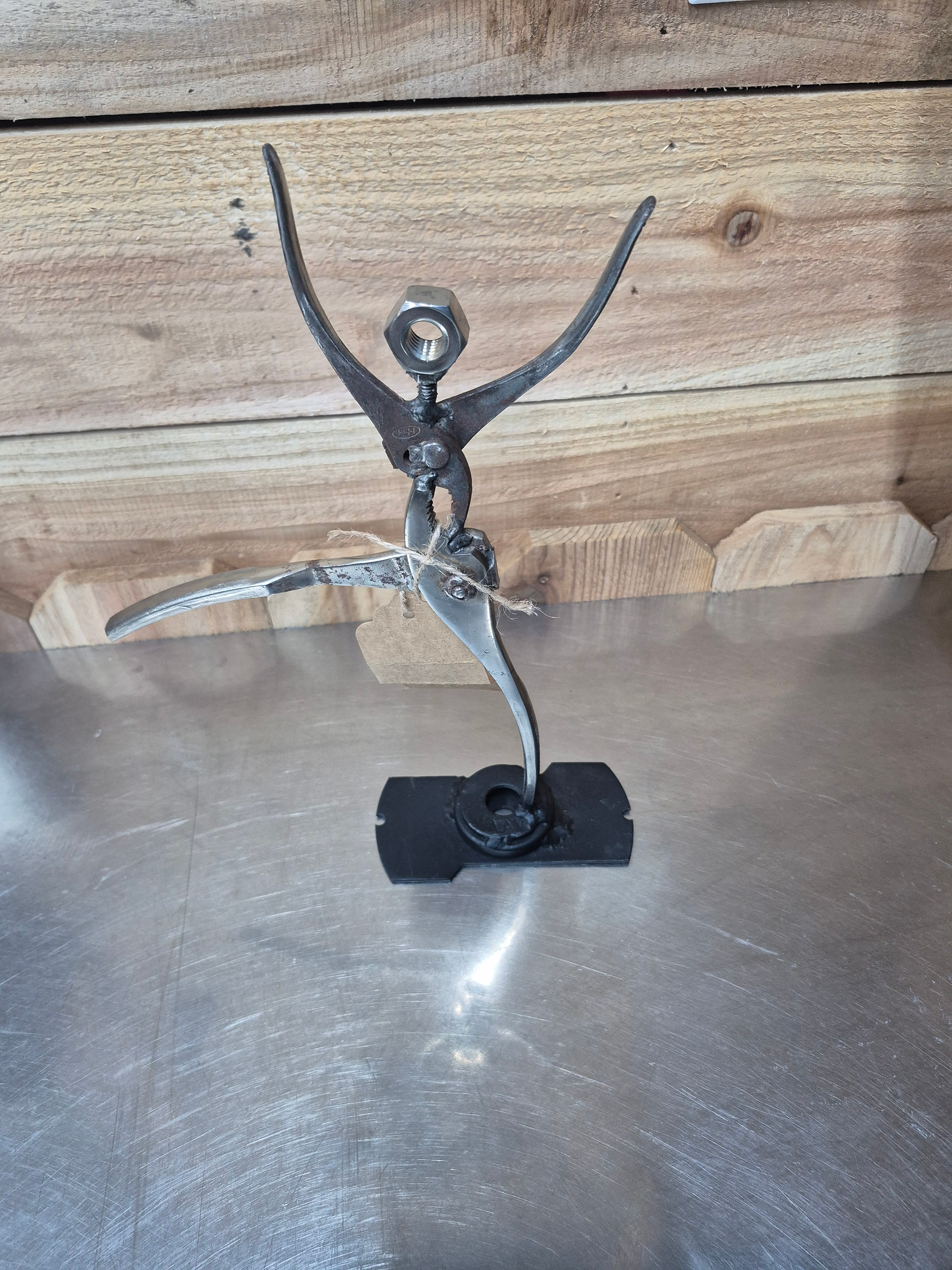 🔧 "Rustic Ballerina" – Tool Art Sculpture 🩰