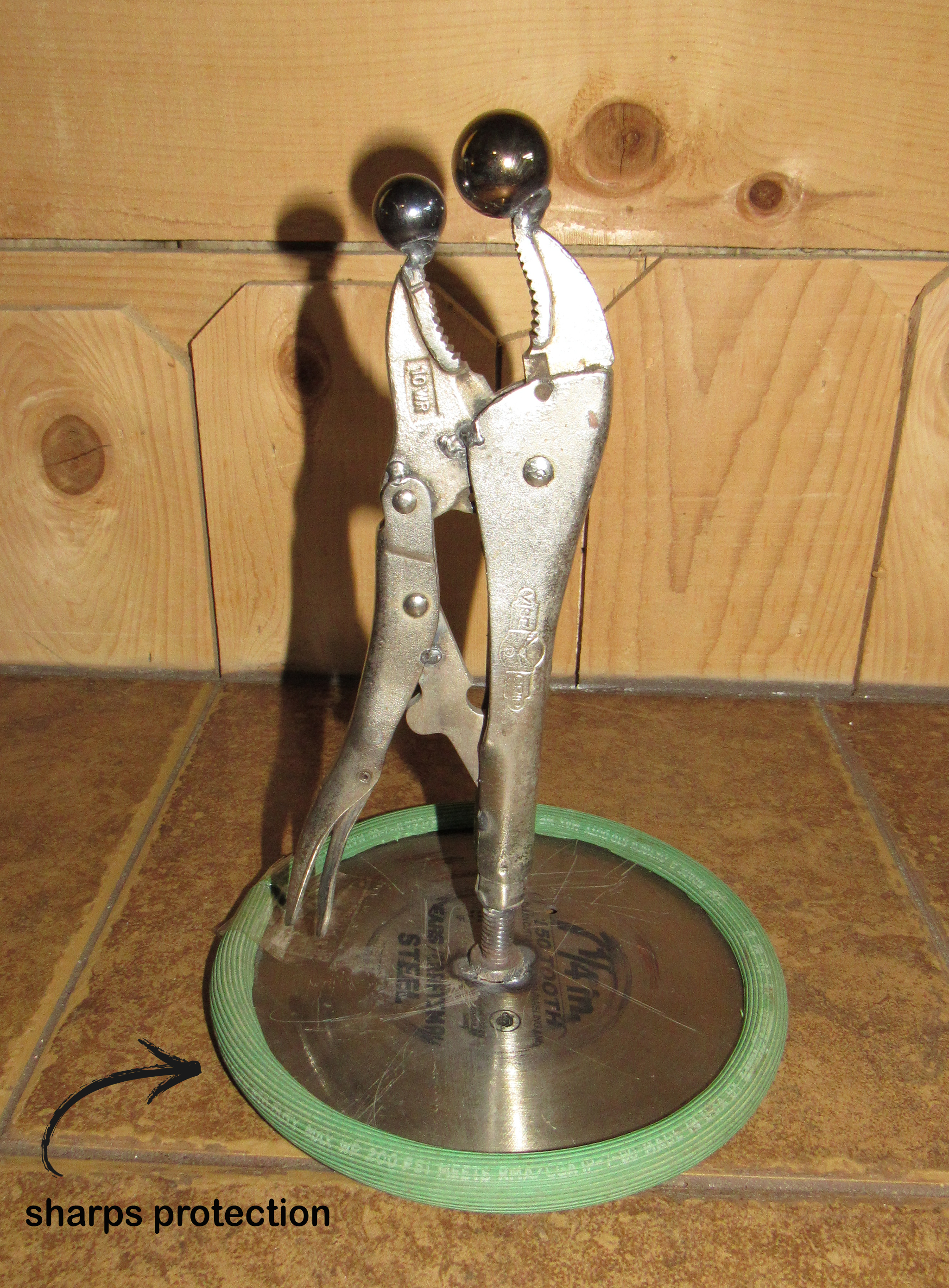 💃 "Dancing Lovebirds" – Romantic Tool Art Sculpture 🕊️