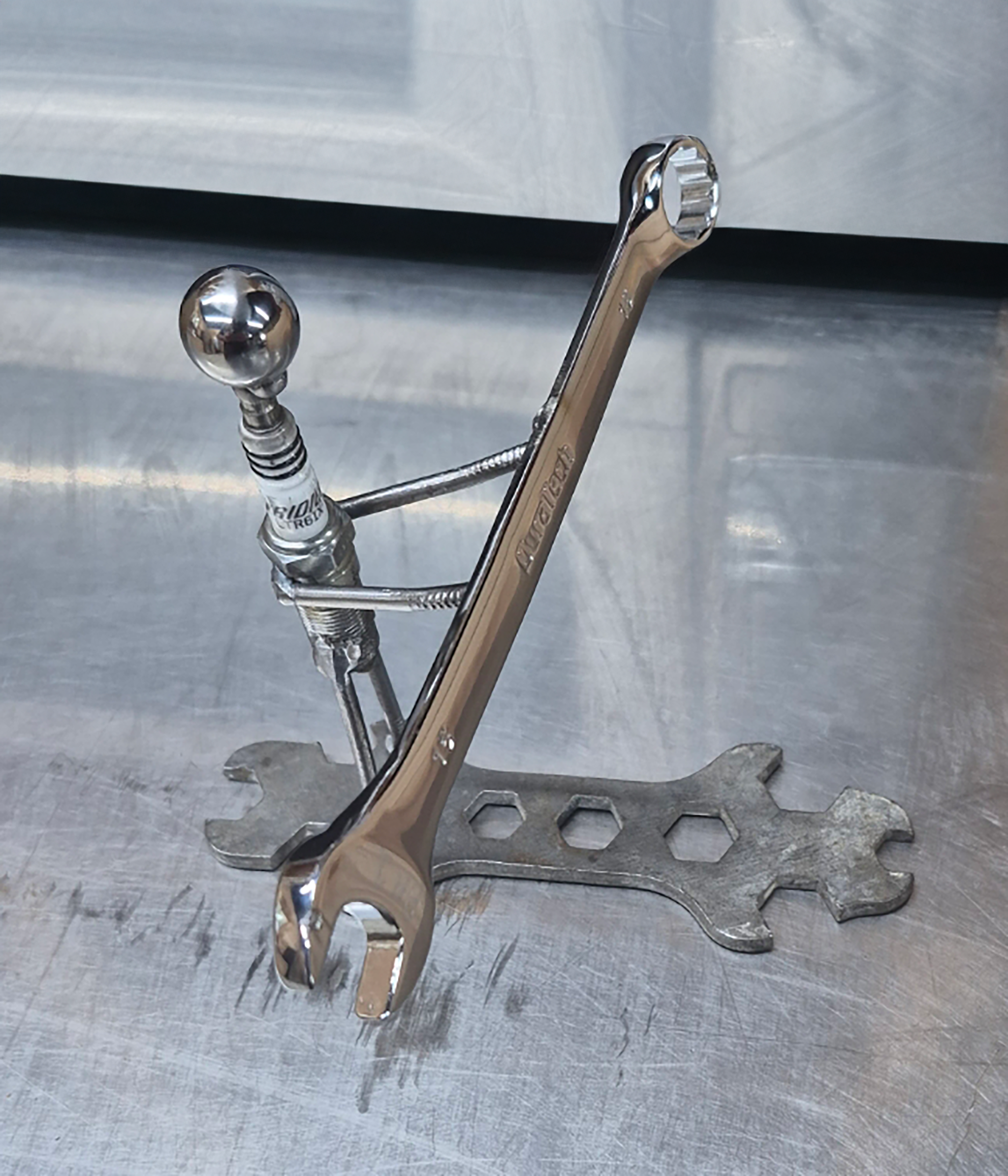 🔧 Mr. Mechanic at Work – Handmade Tool Art 🛠️
