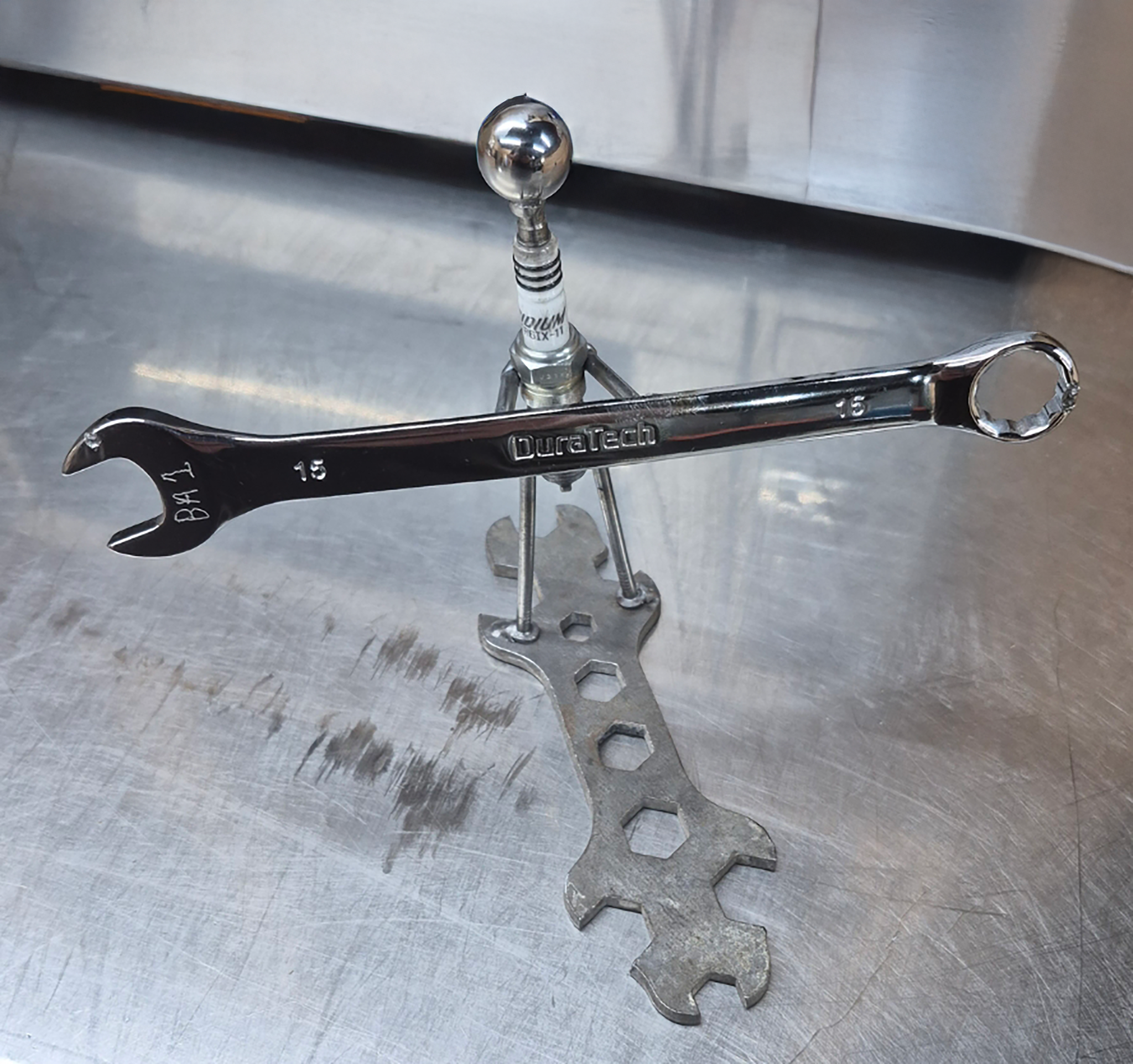 🔧 Mr. Mechanic at Work – Handmade Tool Art 🛠️