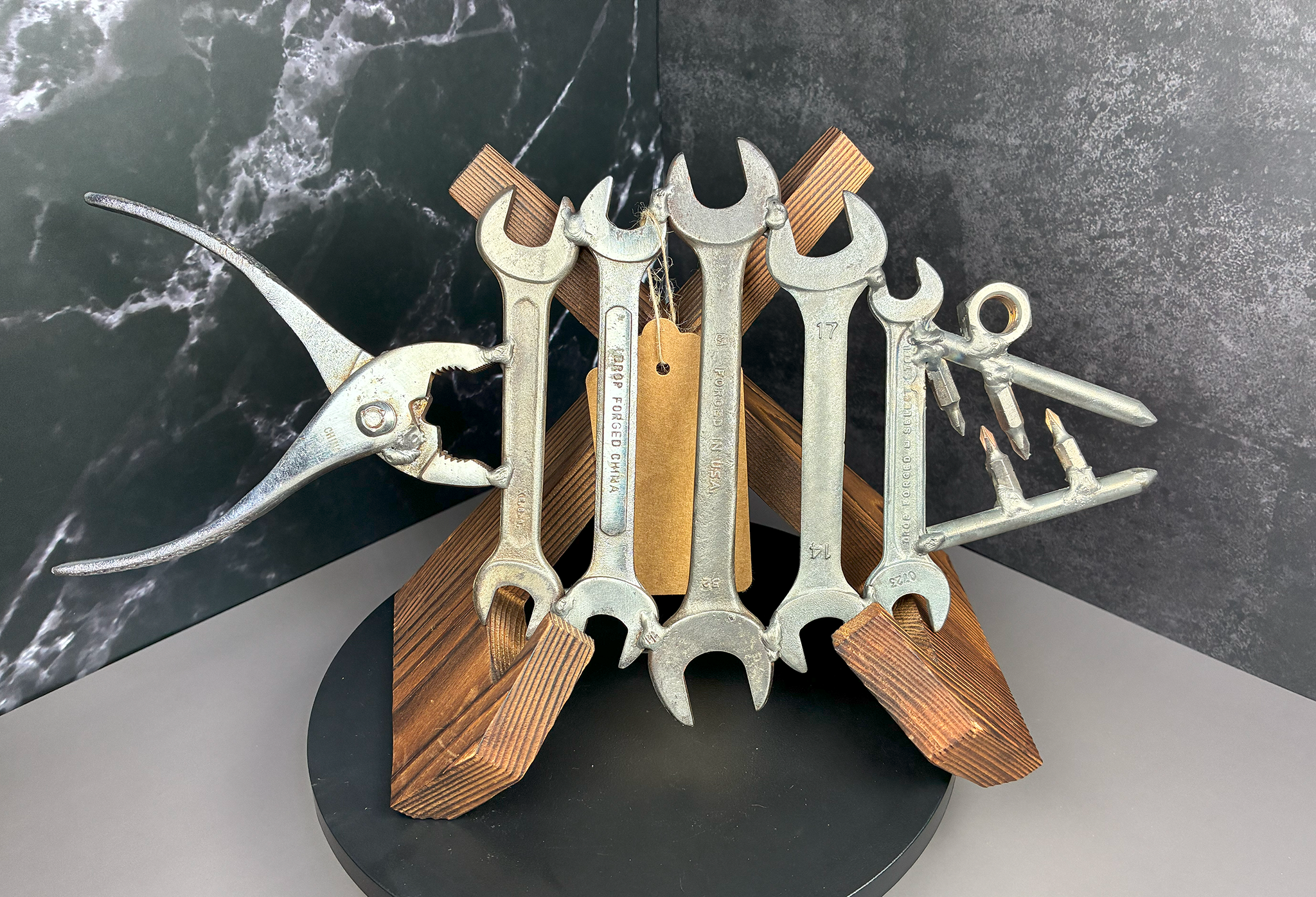 🦈 "Steeltooth Snapper" – Unique Metal Fish Tool Art 🦈