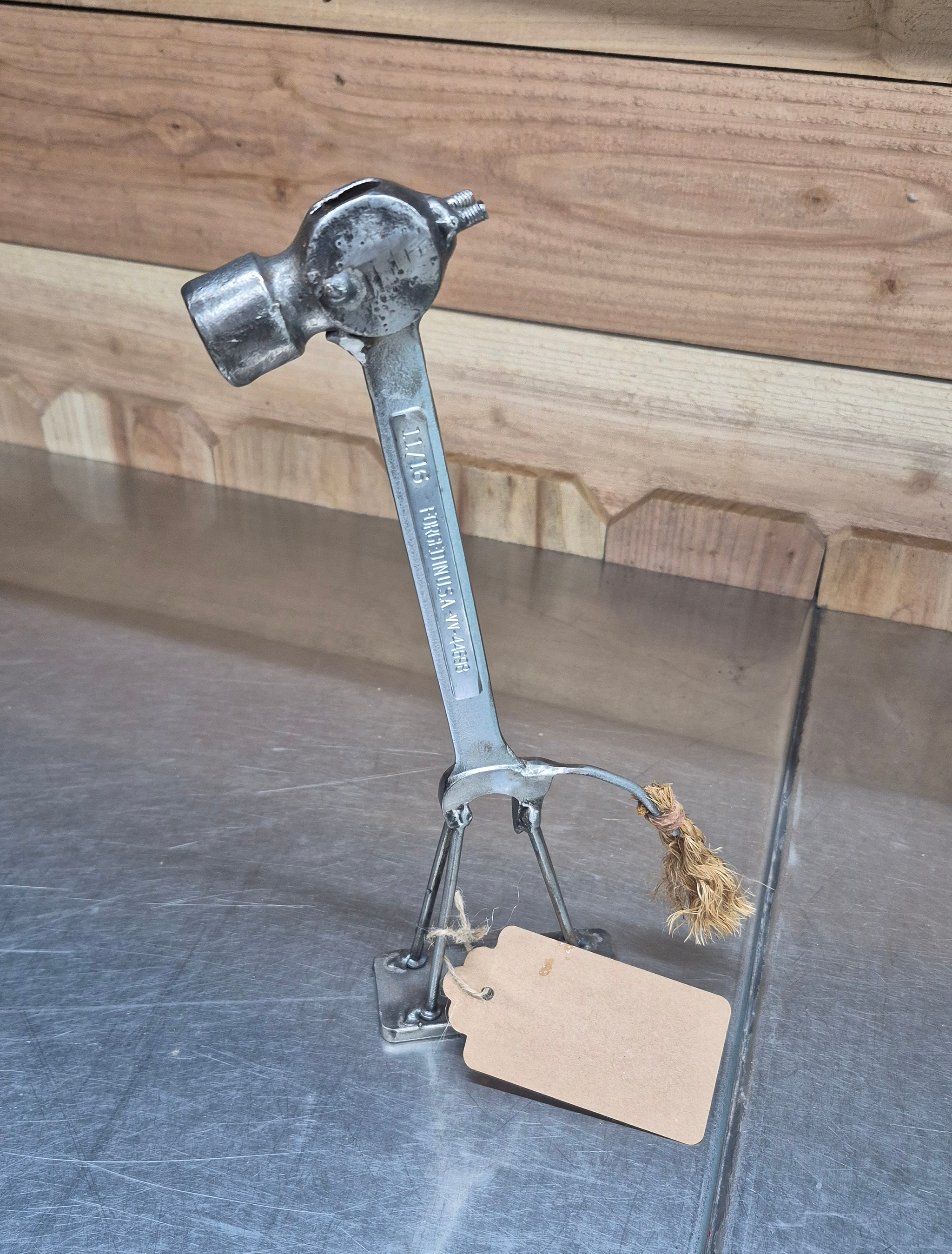 🦒 "Rustic Giraffe" – Handmade Tool Art Sculpture 🛠️