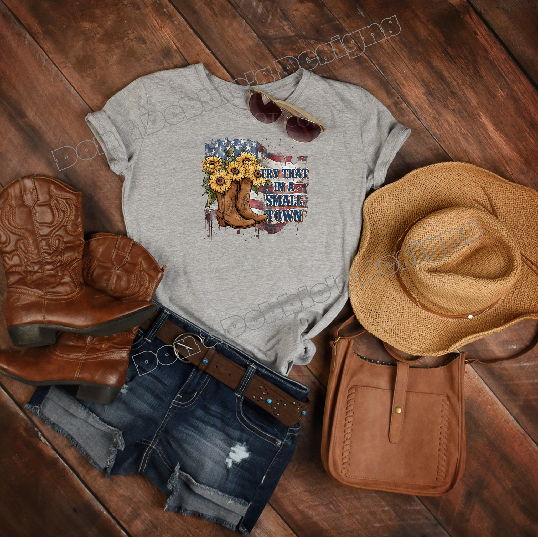 🌻 Try That In A Small Town Boots Tee 🌻