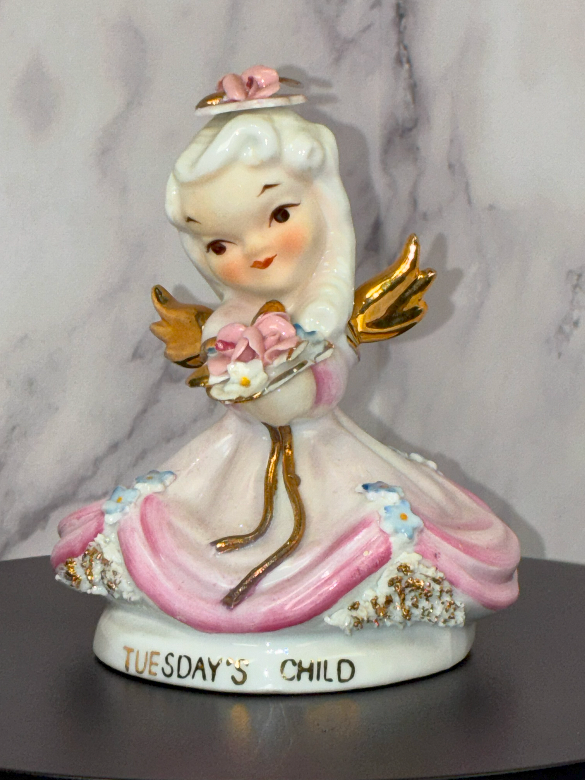 🌼 Vintage "Tuesday’s Child" Figurine – c. 1950s (Lefton) ✨