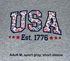 USA Est. 1776 Tee – Adult M (Sport Gray) 🗽