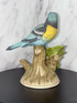 🌸 Vintage Royal Crown Warbler Bird Figurine – Circa 1980s 🌸