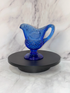 💙 Vintage L.E. Smith Colonial Blue Glass Set – c. 1960s ✨