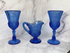 💙 Vintage L.E. Smith Colonial Blue Glass Set – c. 1960s ✨