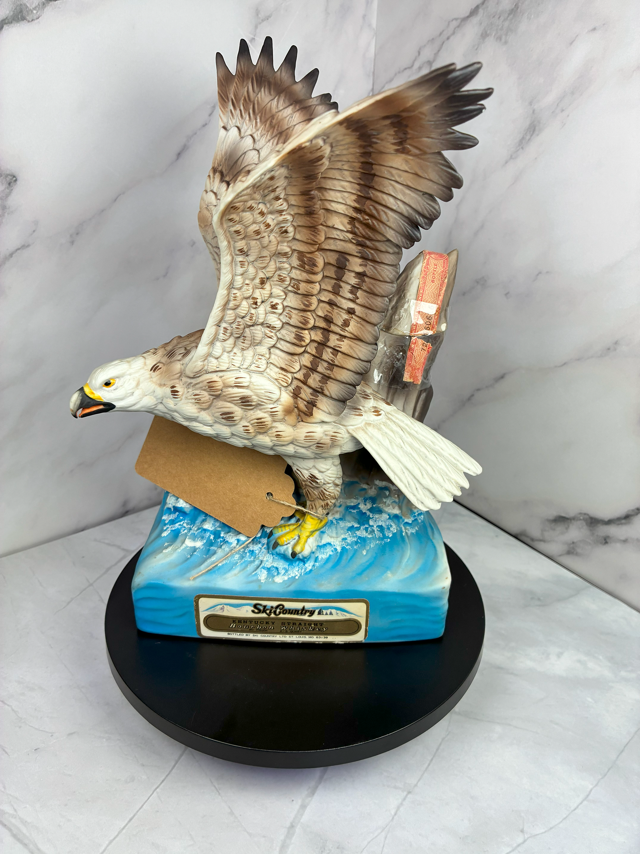 🦅 Rare Vintage 1977 Ski Country White Falcon Decanter – Foss Company 🦅