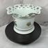 Vintage Formalities by Baum Bros. "Spring Flowers" Lattice Bowl – 1980s Porcelain with Gold Trim