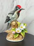 🪵 Vintage Andrea by Sadek "Downy Woodpecker" Figurine (c. 1980s) 🌸